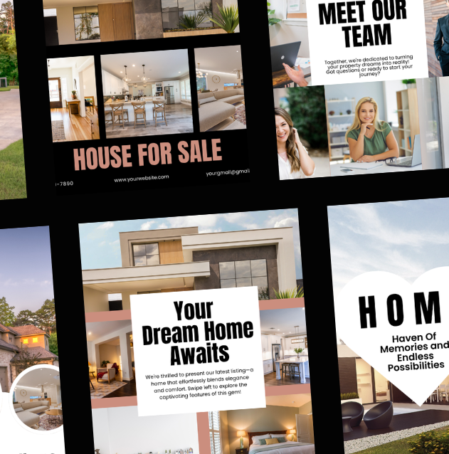 55 Real Estate Instagram Post Templates (AAM)